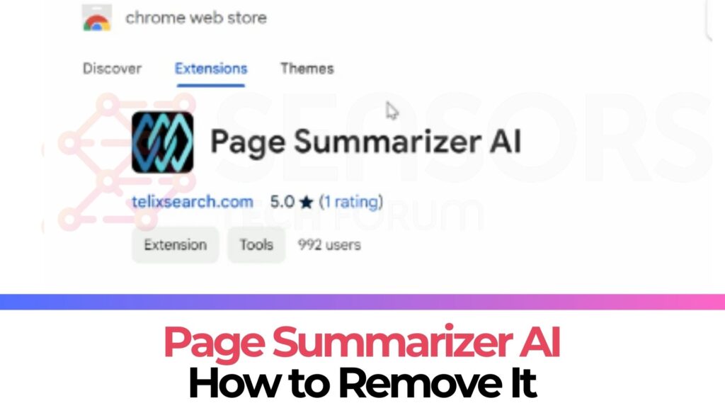 Page Summarizer AI Browser Virus Removal [Fix]