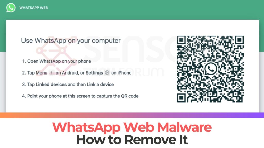 WhatsApp webmalware - Hvordan du fjerner det [Slet]