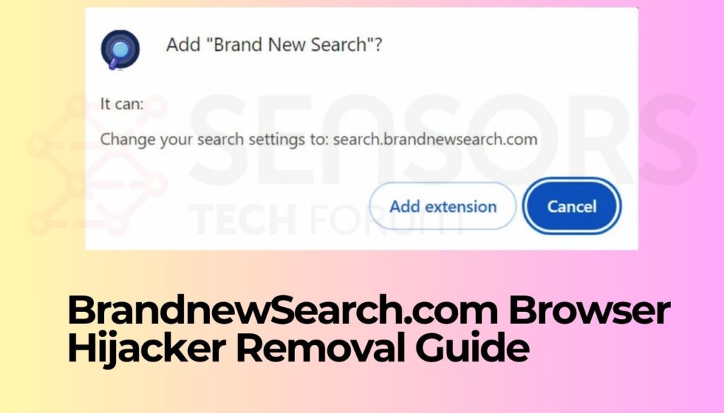 Guia de remoção do sequestrador de navegador BrandnewSearch.com