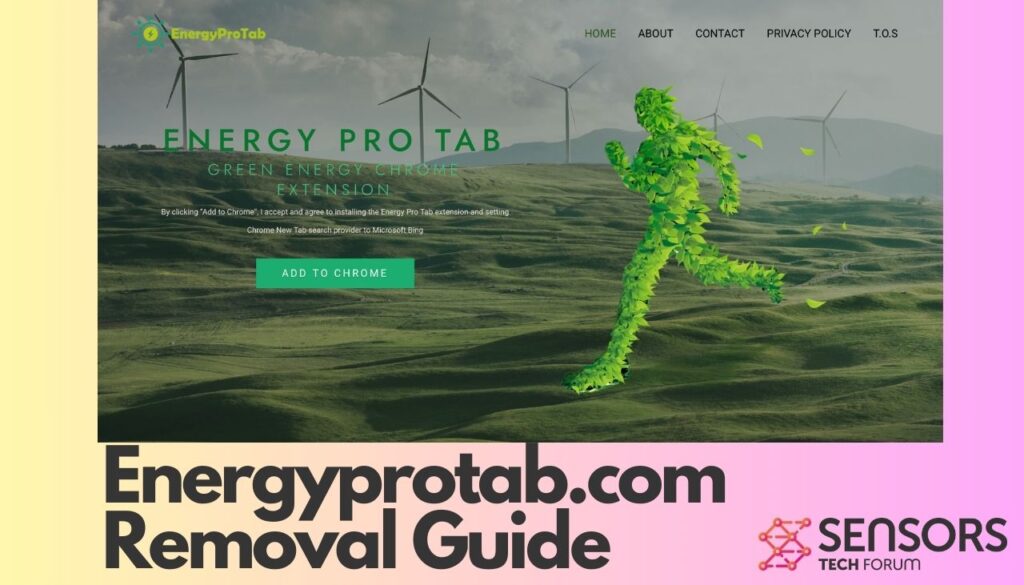 image contains screenshot of Energyprotab.com