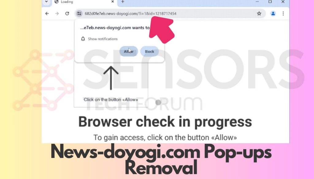 Remoção de pop-ups de News-doyogi.com