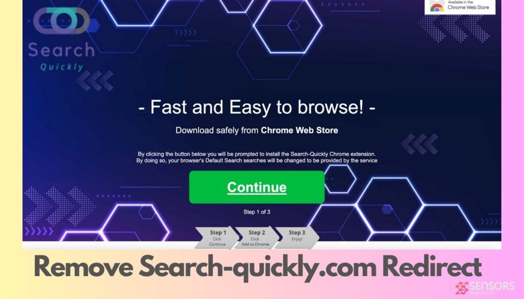 image contains screenshot of Search-quickly.com +  Redirect Removal