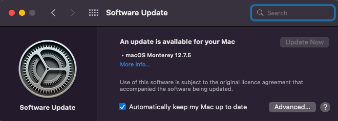 Update macOS xprotect