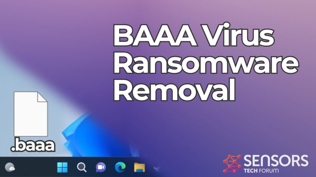 Virus BAAA [.baa Fichiers] Décrypter + Enleve Le [Réparer]