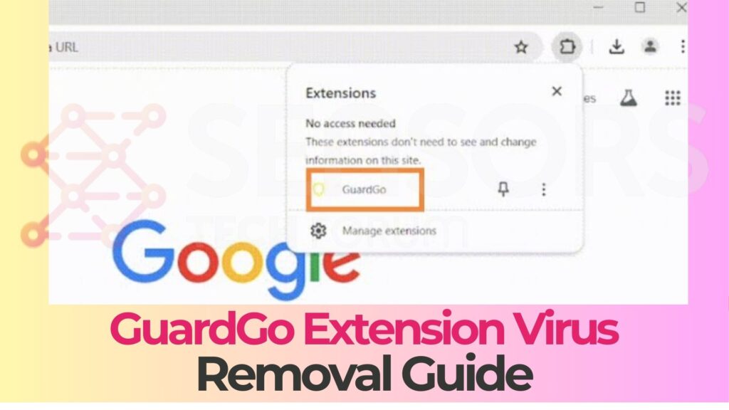 Anúncios de vírus de extensão de navegador GuardGo - Remoção [Consertar]