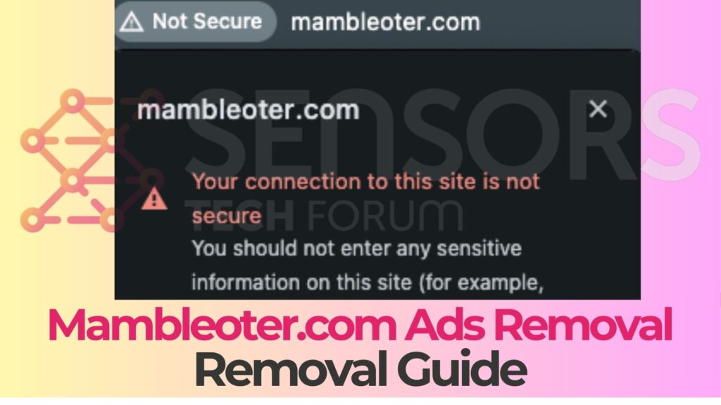 Virus des publicités pop-up Mambleoter.com - Comment faire pour supprimer ce