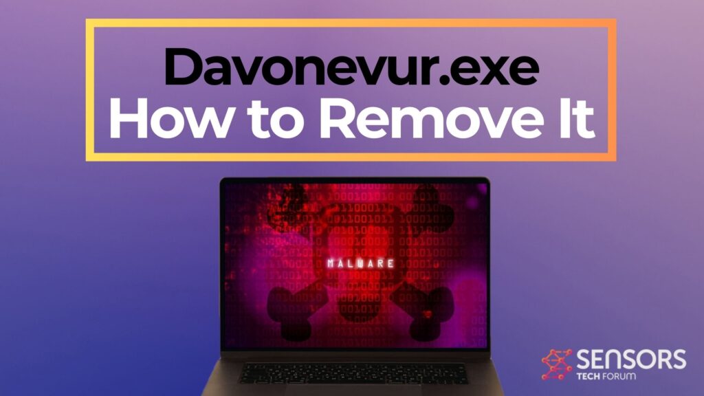Proceso del virus Davonevur.exe - Cómo eliminarla