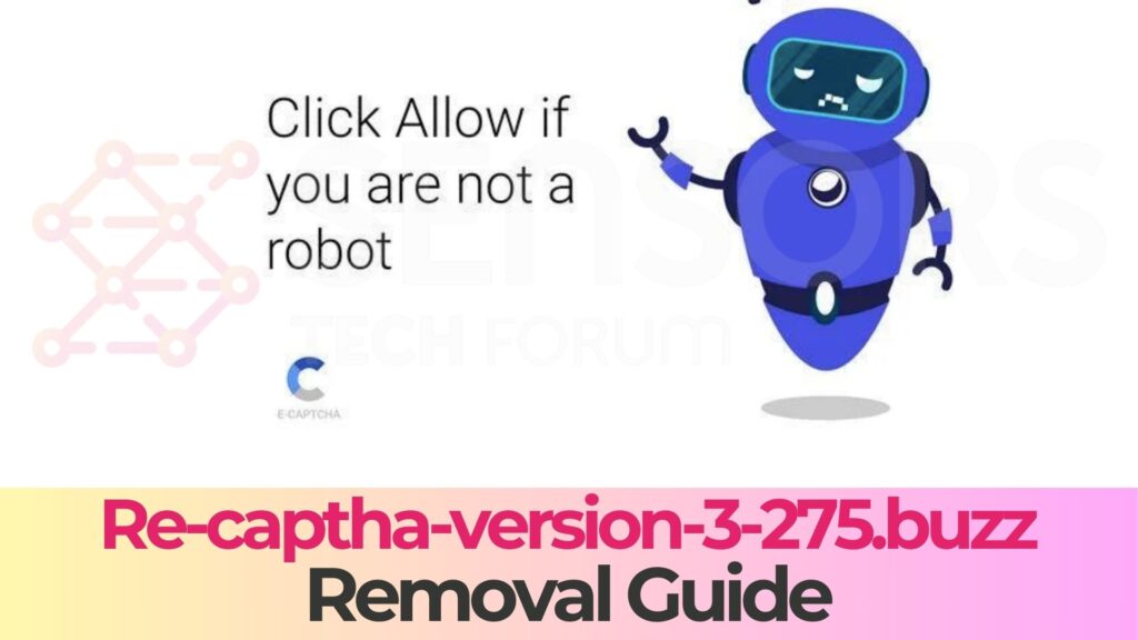 Re-captha-version-3-275.buzz Pop-ups Virus - Removal