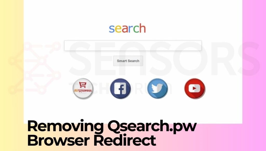 Eliminación del redireccionamiento del navegador Qsearch.pw