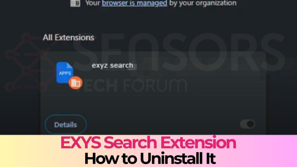 Exyz Search Extension - How to Remove It