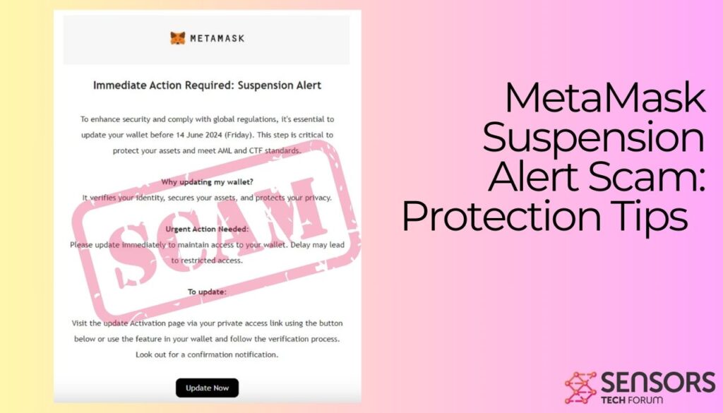 metamask suspension alert scam