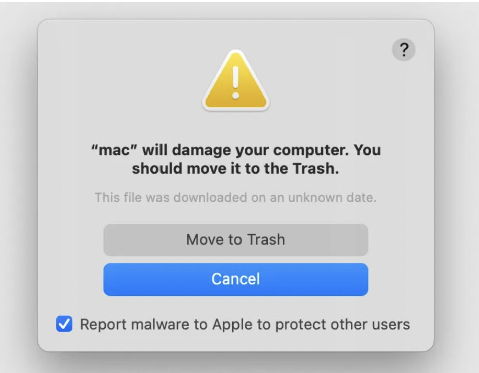 mac will damage your computer