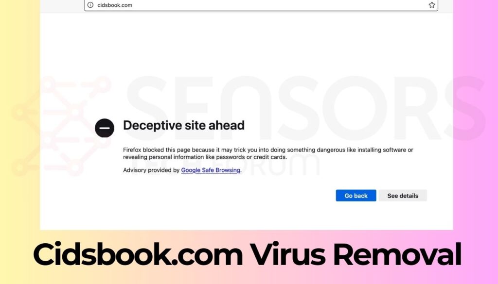 Cidsbook.com Virus Removal