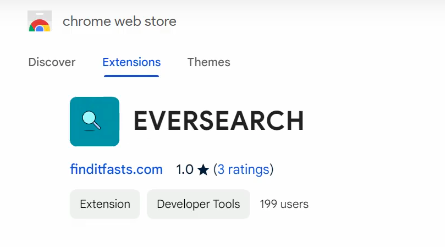 EVERSEARCH Chrome ウェブストア