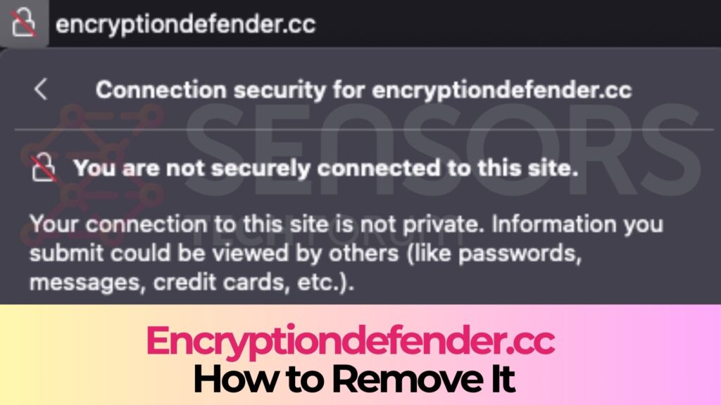 Publicités pop-up Encryptiondefender.cc - Guide de suppression