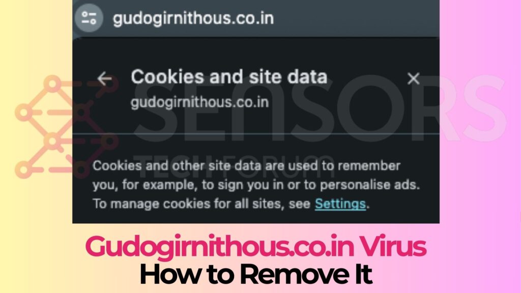 Gudogirnithous.co.in Pop-up Ads Virus - Removal Guide