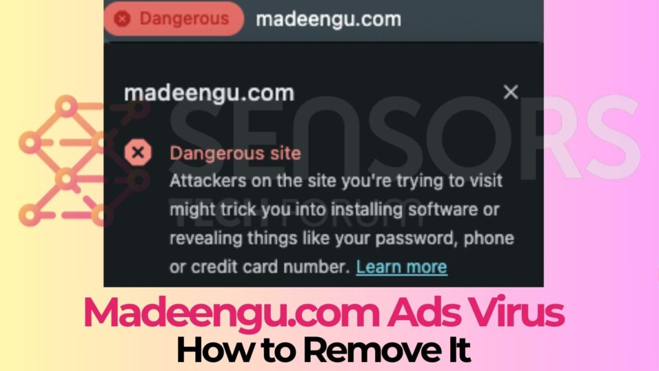 Madeengu.com Pop-up Ads Virus - Removal Guide [Working]