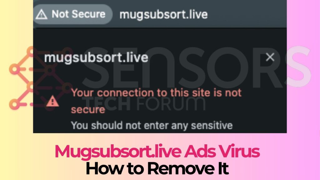 Vírus de anúncios pop-up Mugsubsort.live - Como removê-lo