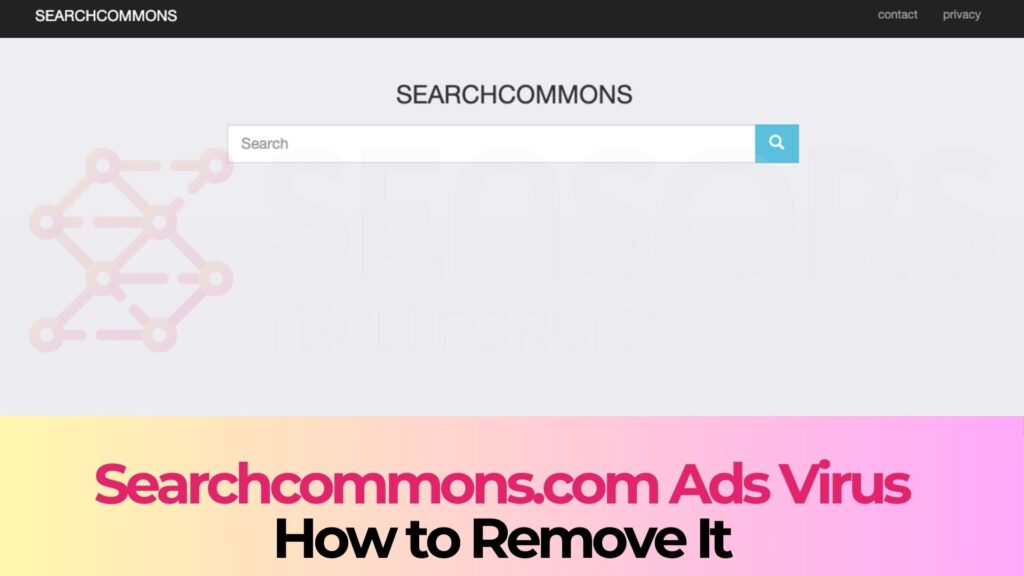 Virus degli annunci pop-up Searchcommons.com - Rimozione Guida