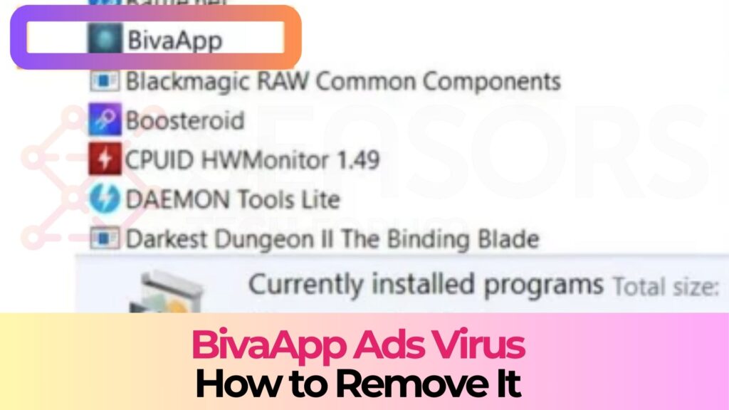 BivaApp-Anzeigenvirus - So entfernen Sie