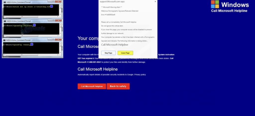 example of microsoft tech support scam
