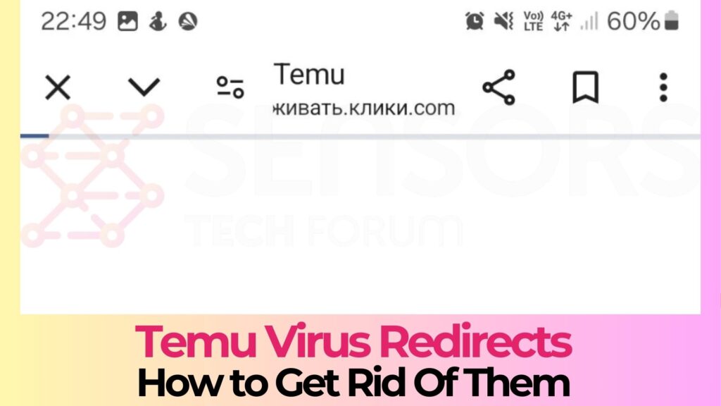 Redirections du virus Temu - Comment les supprimer