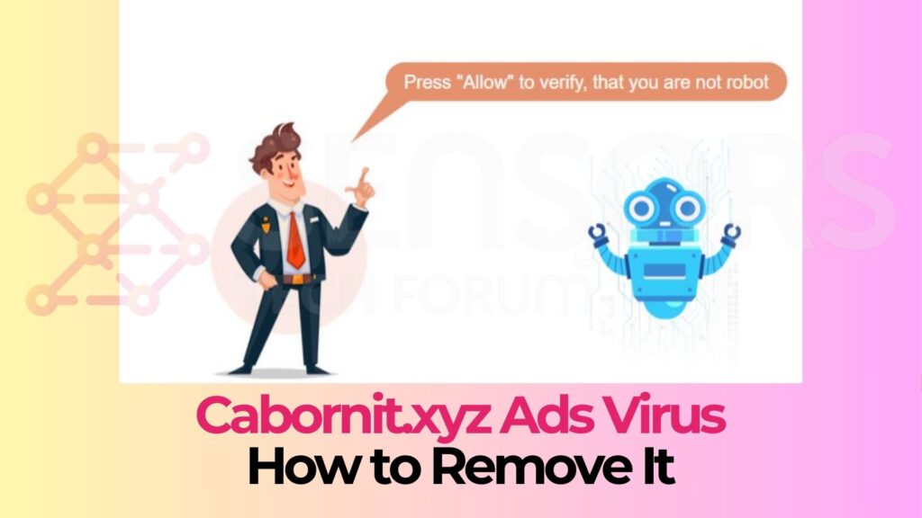 Virus publicitaire Cabornit.xyz - Comment faire pour supprimer ce