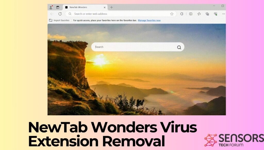 NewTab Wonders Virus Extension Removal