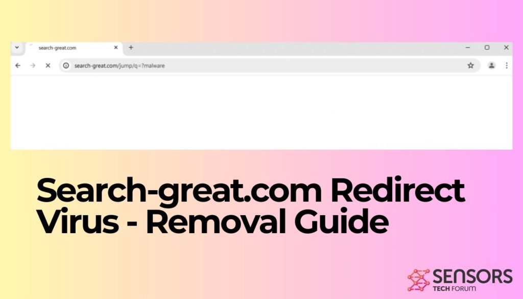 Search-great.com リダイレクト ウイルス - 削除する方法