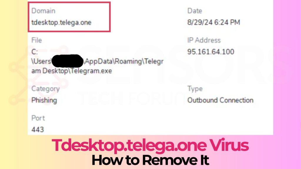 Virus Telegram Tdesktop.telega.one - Comment faire pour supprimer ce 