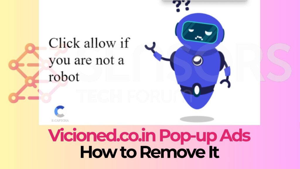 Vírus de anúncios pop-up Vicioned.co.in - Como removê-lo