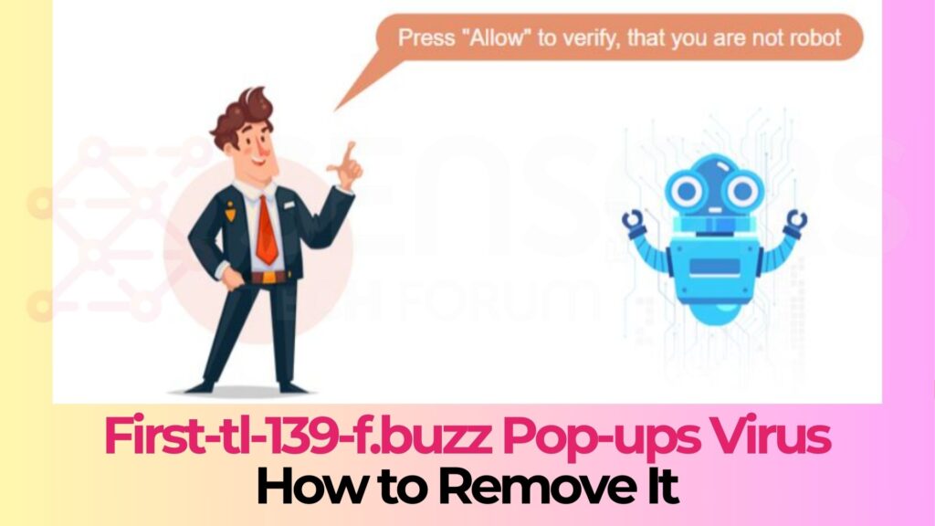 First-tl-139-f.buzz Notificação Pop-ups - Guia de remoção