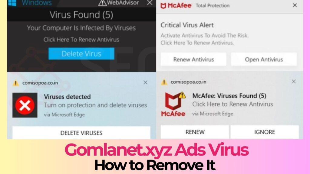 Gomlanet.xyz Online Scam Pop-ups - Removal Guide