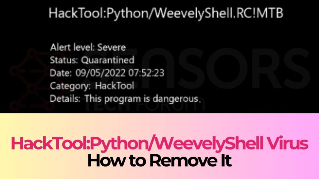 Hack:Python/WeevelyShell - Entfernungsschritte