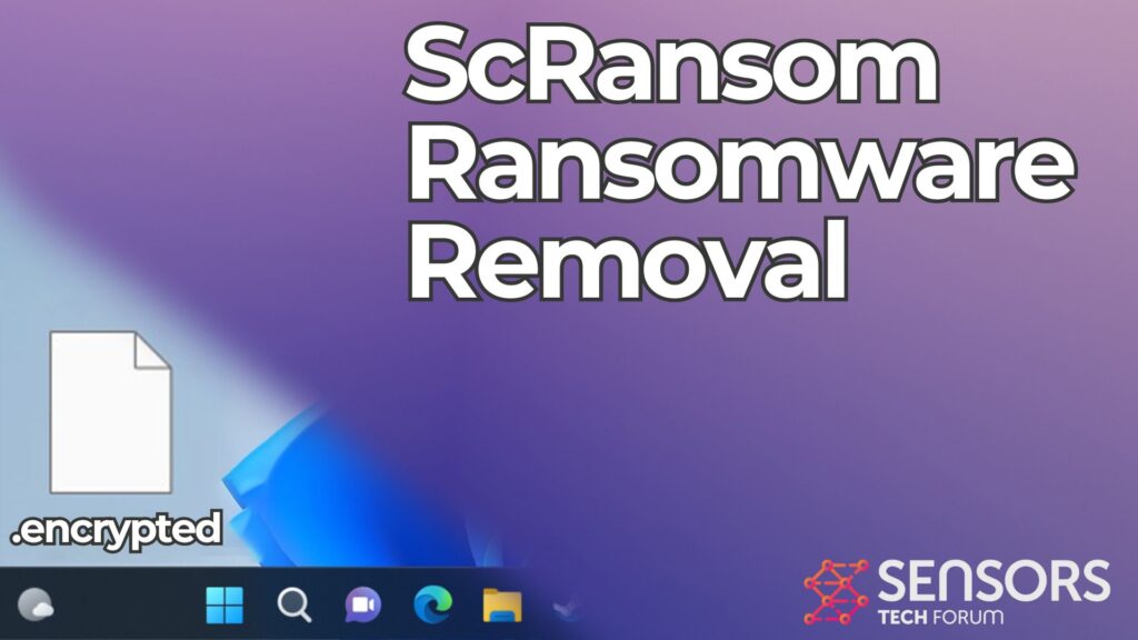 Virus ScRansom [.archivos cifrados] Eliminación + Guía de recuperación