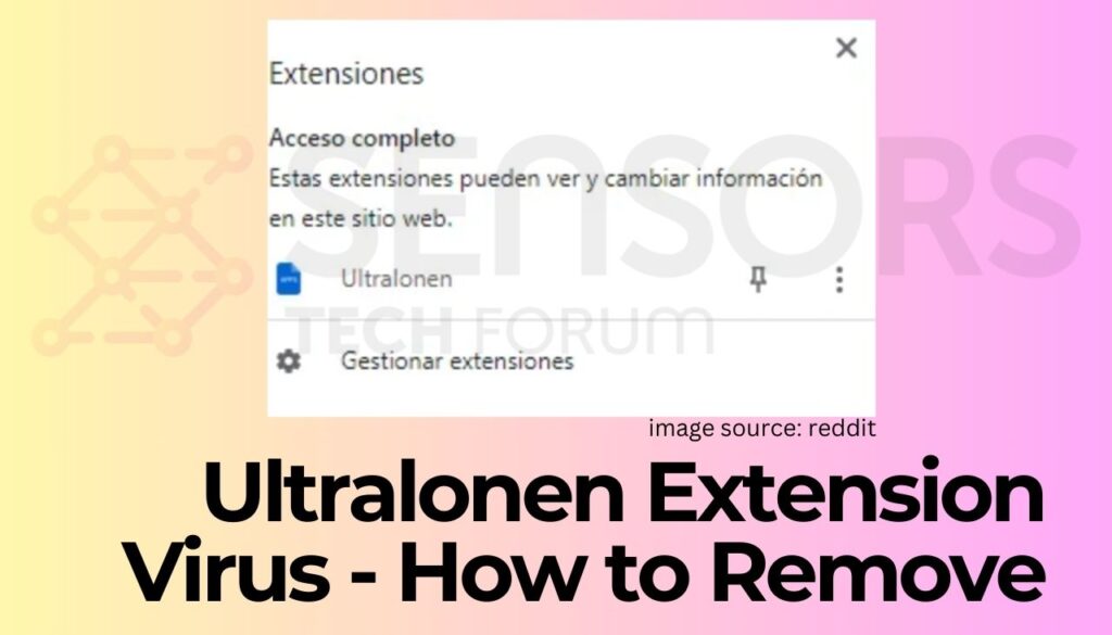 Ultralonen Extension Virus - How to Remove