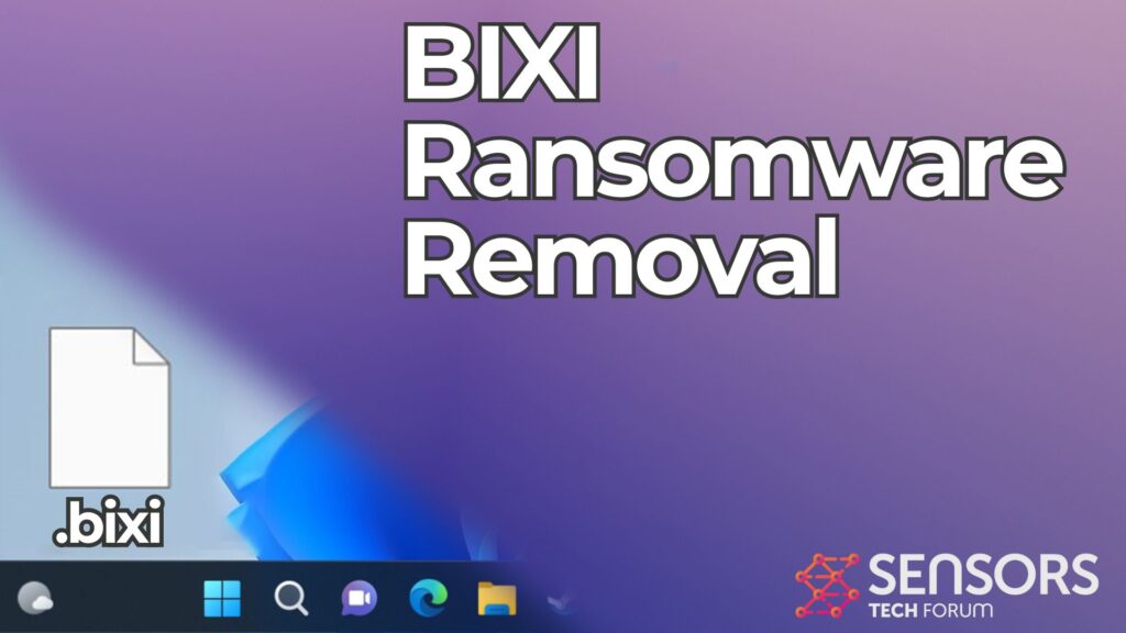 Virus rançongiciel BIXI [.Fichiers bixi] Supprimer + Décrypter 