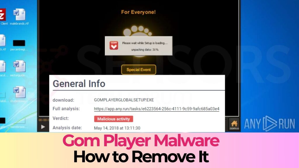 Malware del reproductor Gom - Cómo eliminarla [Fijar]