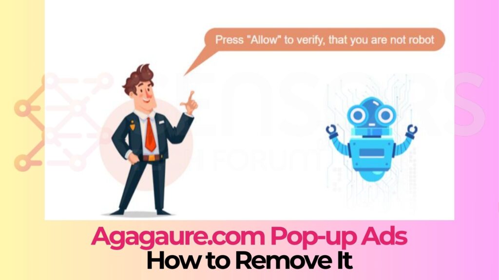 Virus pop-up di Agagaure.com - Rimozione Guida