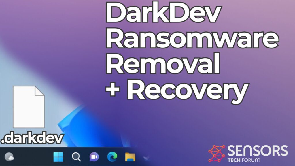 Ransomware DarkDev [.Fichiers darkdev] Enlèvement + Guide de restauration