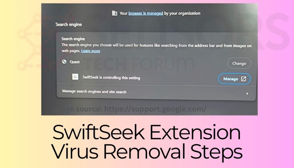 Vírus de extensão SwiftSeek