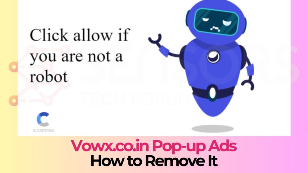 Vírus de anúncios pop-up Vowx.co.in - Como removê-lo