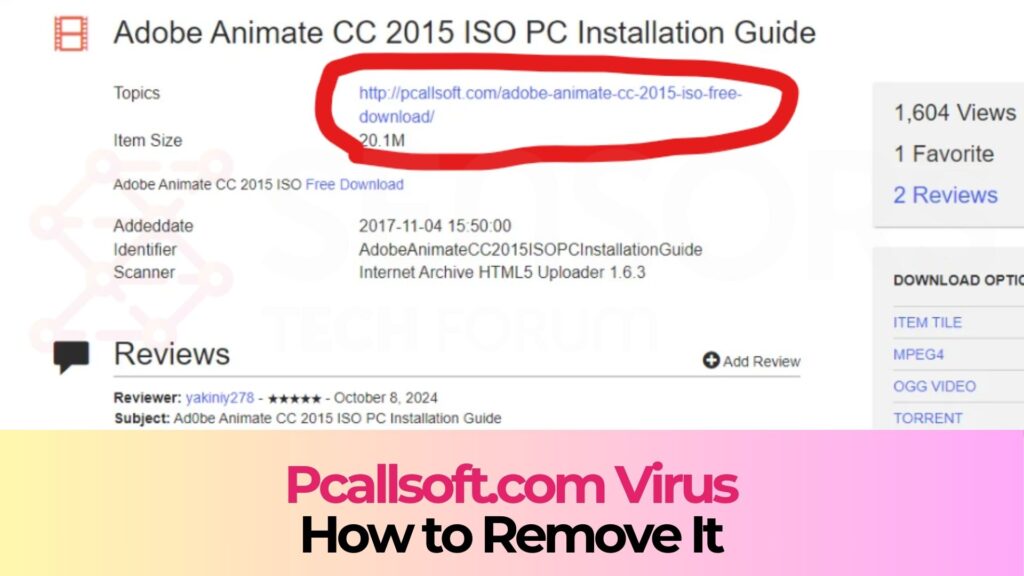 Pcallsoft.com Virus Downloads - Is It Safe?