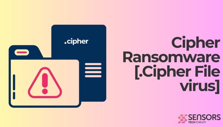 Ransomware Cipher [.virus di file cifrato] - Come rimuovere