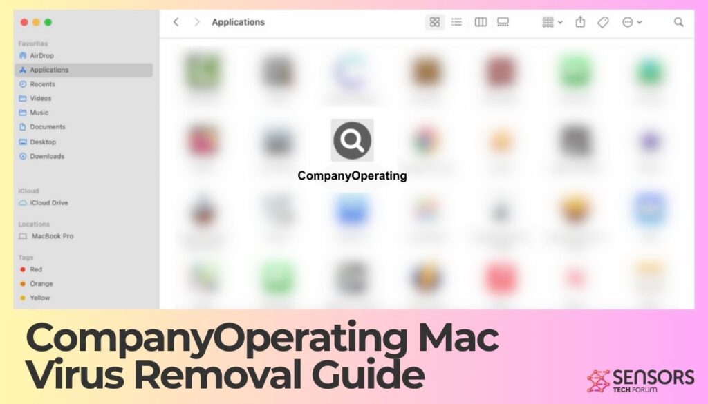 CompanyOperating Mac Virus - How to Remove