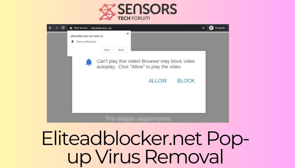 Eliteadblocker.net Pop-up Virus Removal