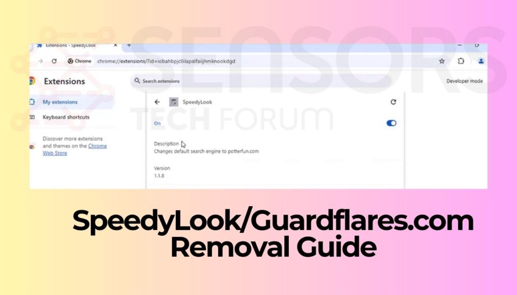 SpeedyLook and Guardflares.com Virus Removaljpg