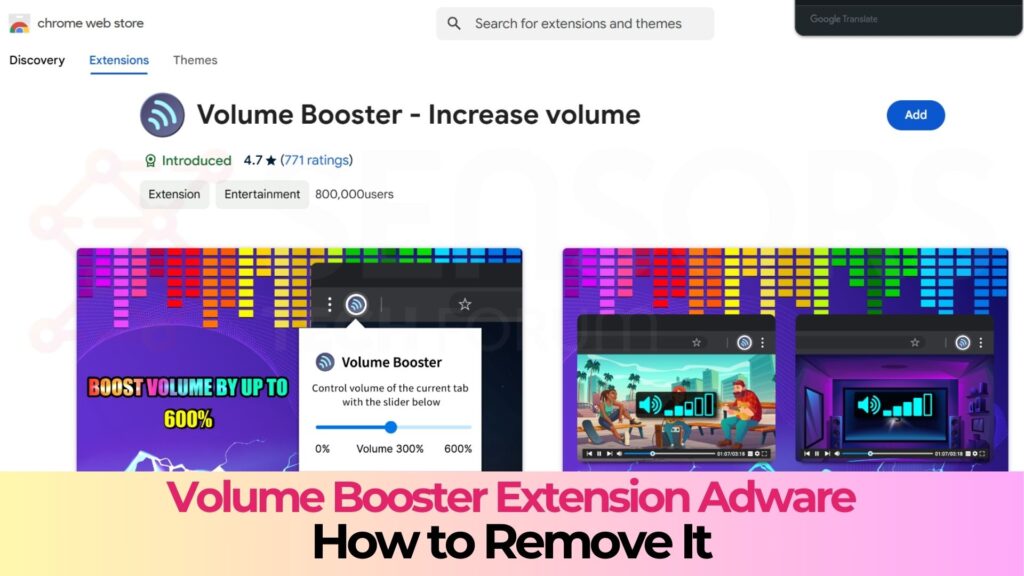 Volume Booster Extension - How to Remove It