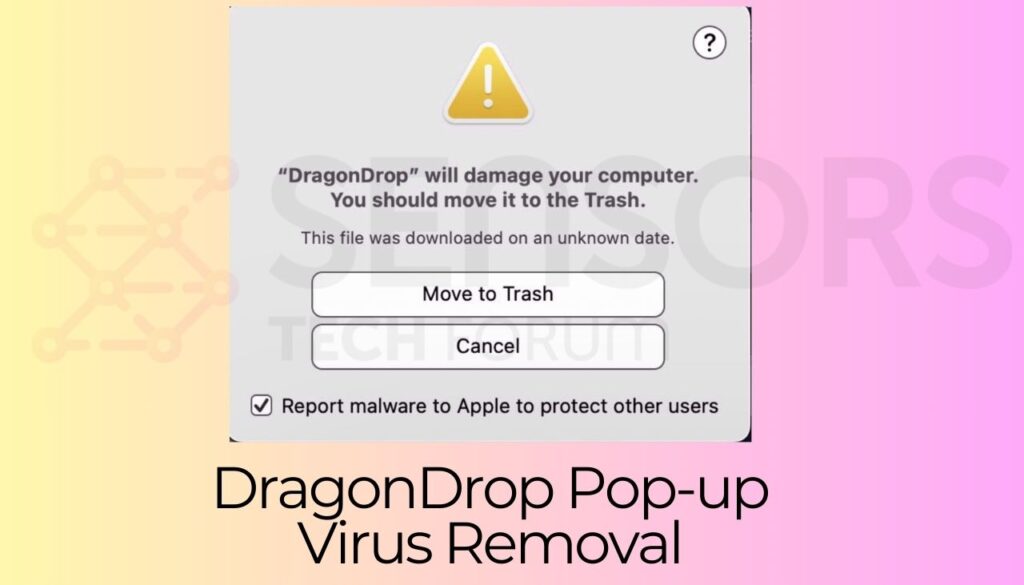 DragonDrop Pop-up Virus Removal